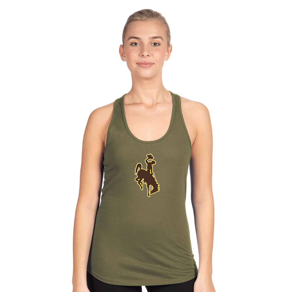Women's  Wyoming Cowboys Next Level Ideal Racerback Tank